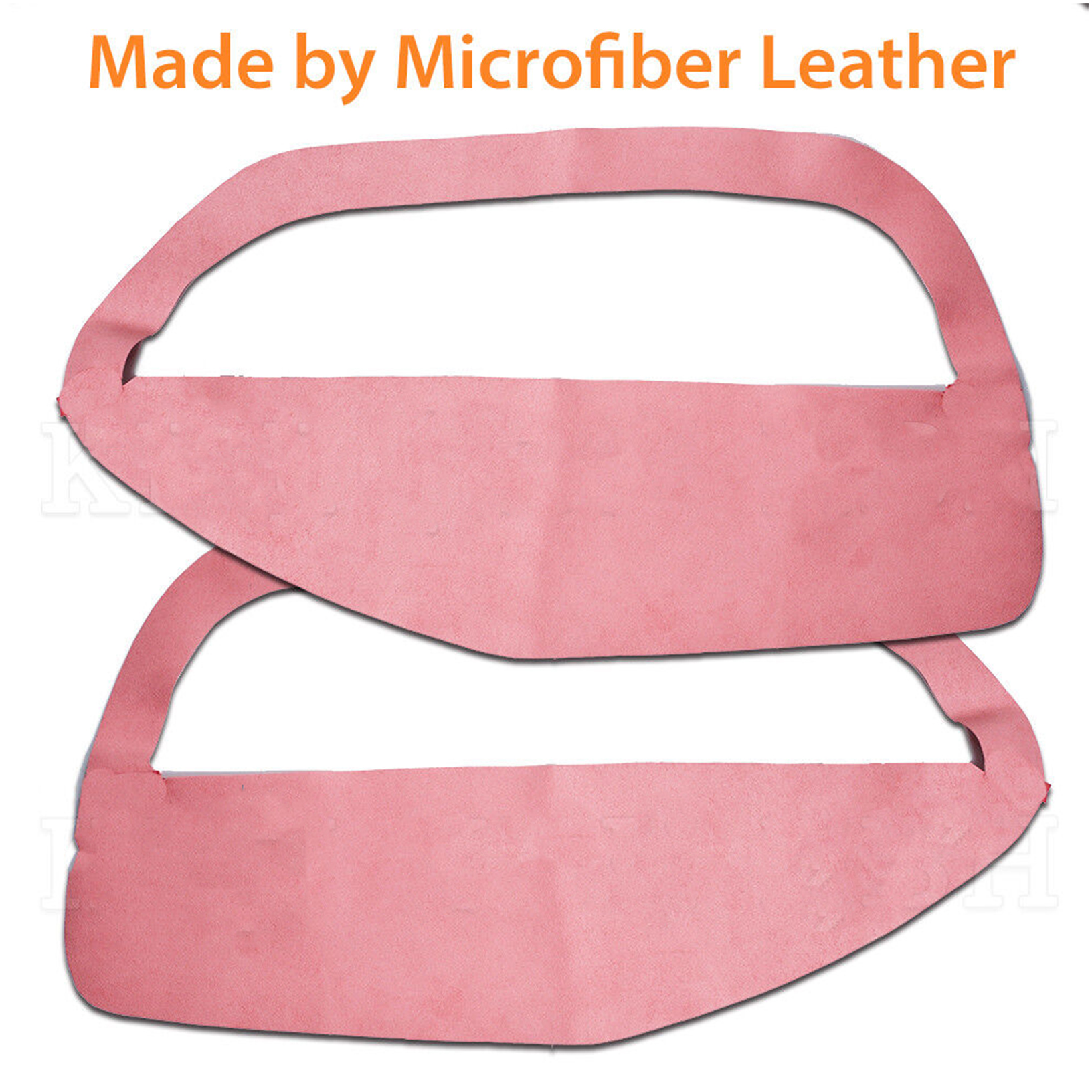 Red Synthetic Leather Door Panel Insert Covers For 2005-2009 Ford Mustang