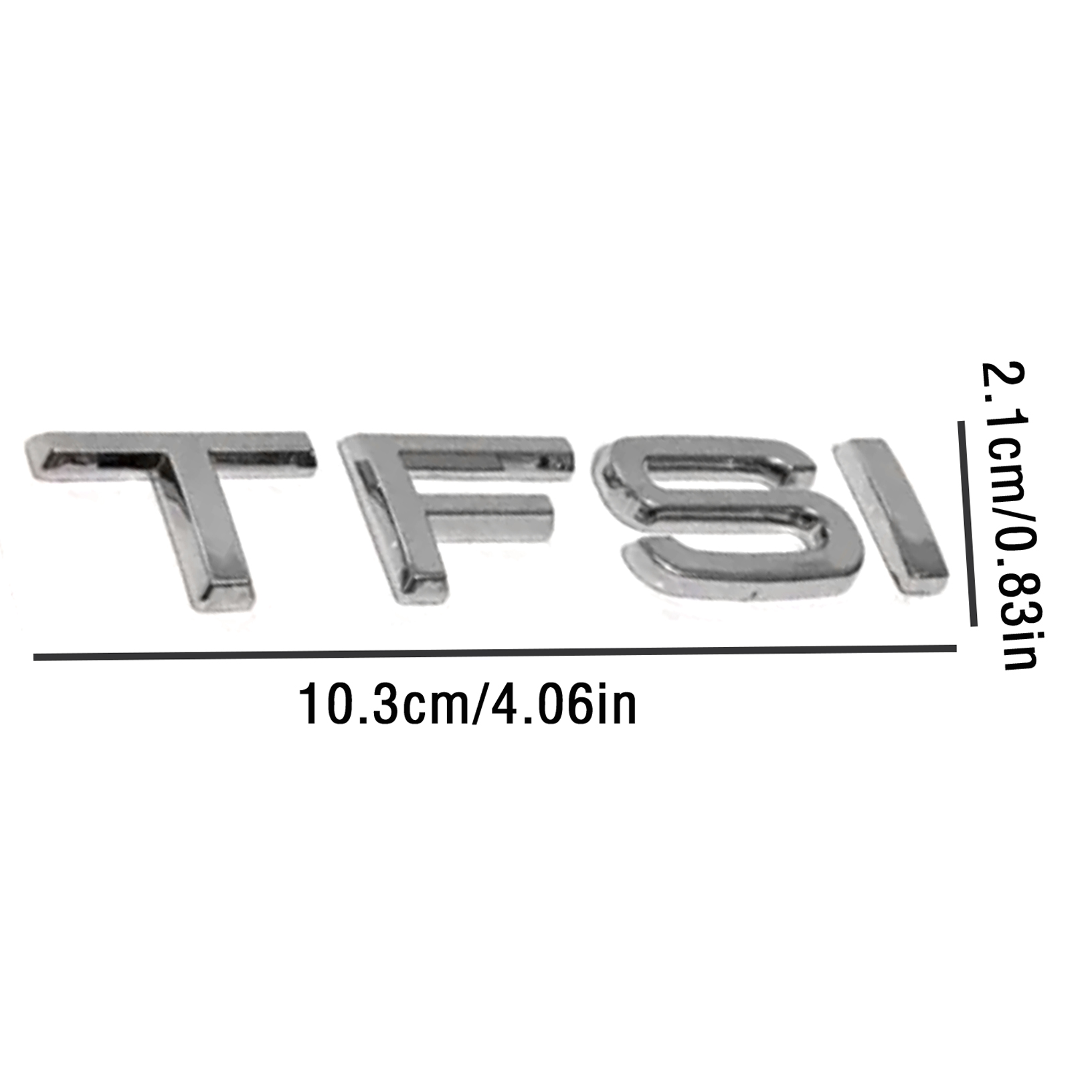 thumbnail image 2 of Chrome S6 Replacement Trunk Emblem – Rear Badge Nameplate Decal Letters For Audi 2 of 5